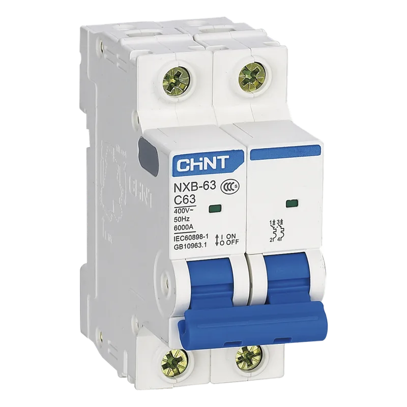 Pastilla para Riel Din, 2 Polos, 16 Amp, Vca:110/415v, 6kA, Catálogo: NXB632PC16. CHINT
