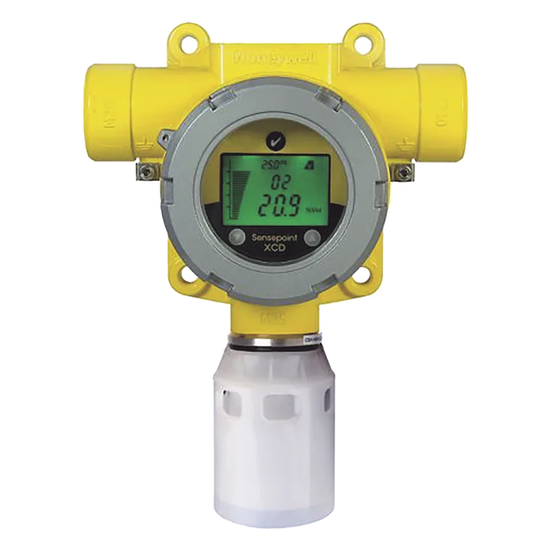 Detector fijo de gas industrial con sensor electroquímico de oxígeno 0-25% vol., salida 4-20 mA y Modbus, carcasa de aluminio IP66, certificado UL/c-UL/INMETRO HONEYWELL ANALYTICS SPXCDULNO1