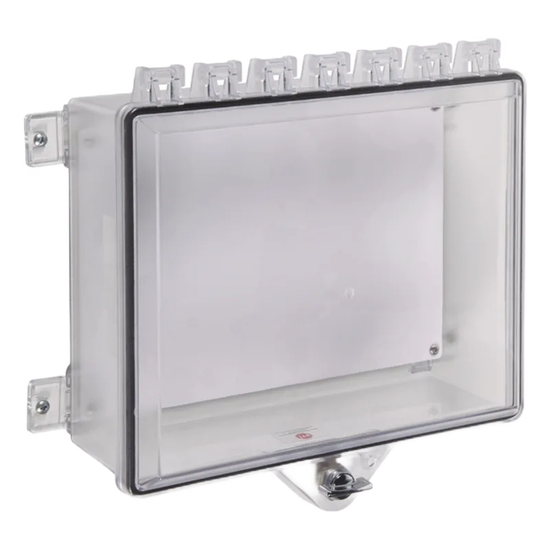 Gabinete de protección tipo 4X con placa trasera y bloqueo de pulgar - Transparente STI STI-7521