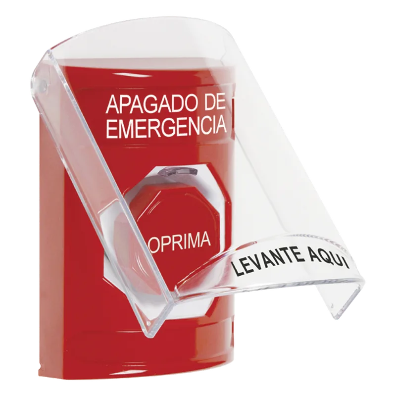 Botón Multipropósito, Apagado De Emergencia, Llave Para Reset, Bocina Integrada, Español, Tapa De Policarbonato, 2 Relevadores NO/NC, Interior STI SS20A2PO-ES