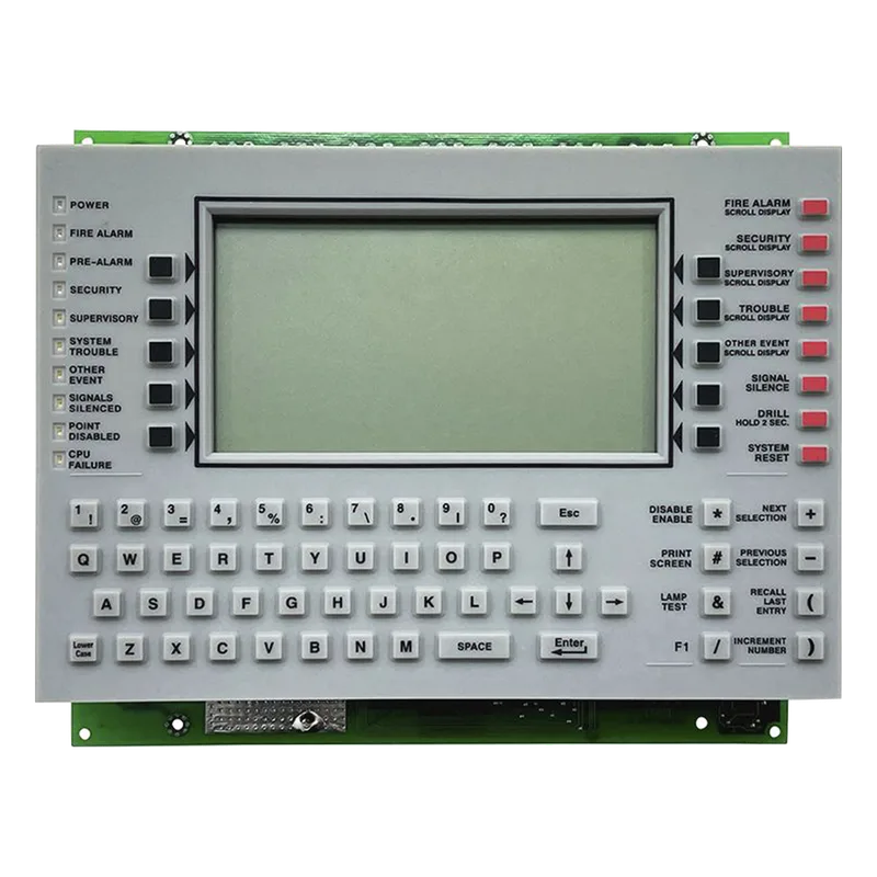 Anunciador de control de red con pantalla LCD retroiluminada y teclado QWERTY para paneles NOTIFIER serie ONYX, en español NCA-2-SP