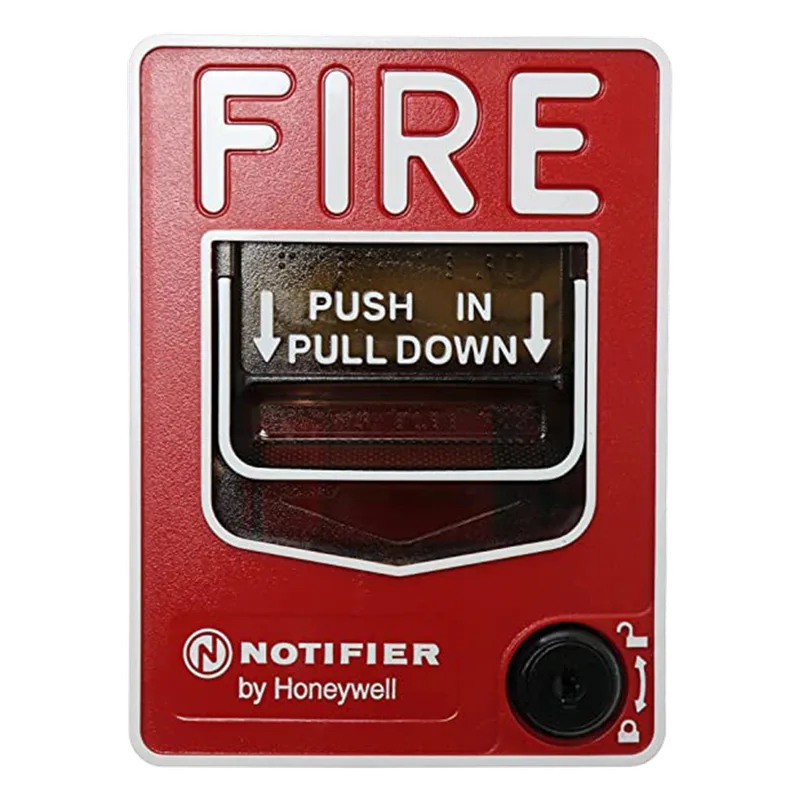 Estación manual de alarma contra incendio de doble acción, con cerradura y llave, para exterior, con caja SB-I/O incluida NOTIFIER NBG-12LOB