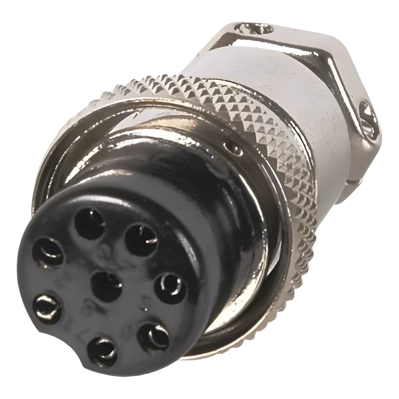 Conector de Micrófono Macho de 8 Contactos de Uso Rudo. PARTS M-28