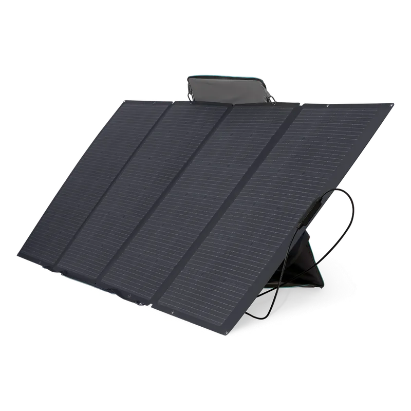 Módulo Solar Portátil y Flexible de 400W Recomendado para Estaciones Portátiles EFD330, EFD350 ó EFD500 / Ajuste de Ángulo / Carga Eficiente / Incluye Cable XT60 a MC4 ECOFLOW EF-FLEX-M400
