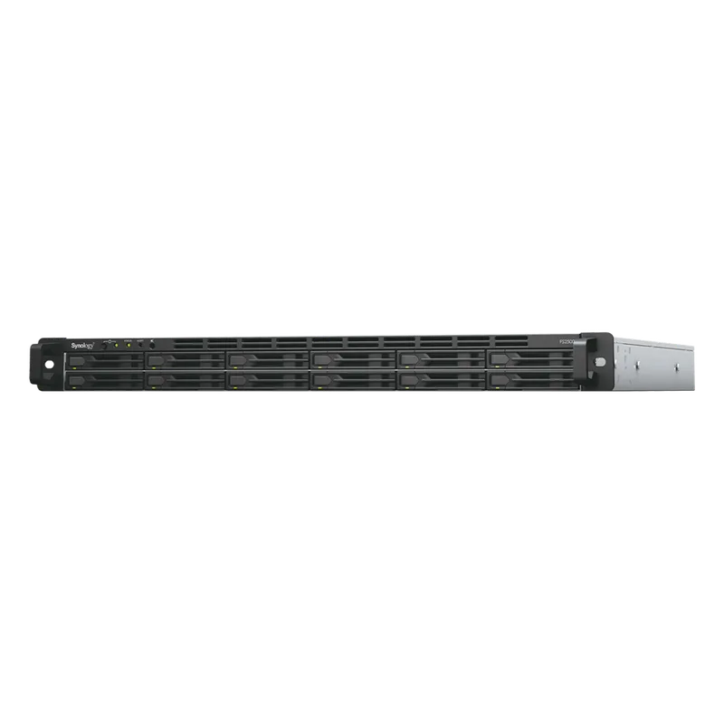 Servidor de Almacenamiento FlashStation FS2500/S | 12 Bahías SSD SATA 2.5" | 1U | 170,000 IOPS Lectura | 82,000 IOPS Escritura | 2 Puertos 10GbE | 2 Puertos 1GbE | Compatibilidad VMware, Hyper-V, XenServer, OpenStack . SYNOLOGY