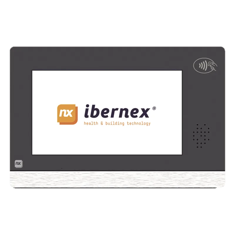 Terminal de Habitación IP NX1042 / Pantalla Táctil 9" / RFID 125 KHz / VoIP SIP / PoE / Audio Bidireccional / Bus RS485 / Compatible NX1071 y NX1075 IBERNEX