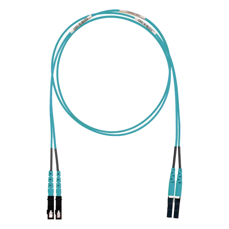 Jumper de Fibra Optica Multimodo 50/125 OM3, LC-SC Duplex, LSZH (Cero Halógenos), Color Aqua, 2 Metros (6.56 Pies) PANDUIT FX2ELLNSNSNM002
