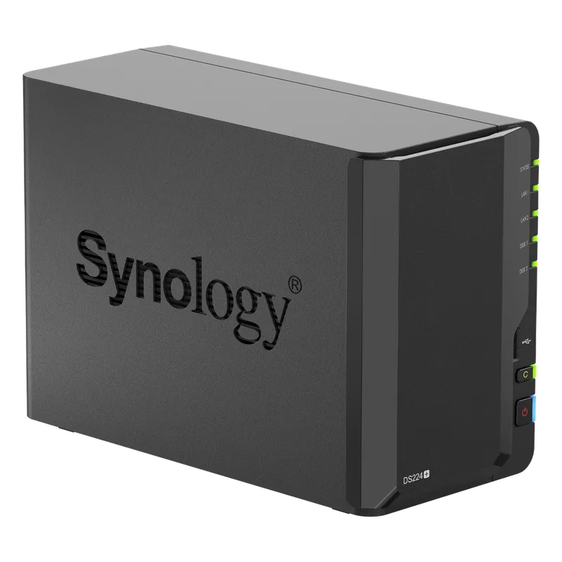 Servidor NAS de 2 Bahías / Servicio Nube Gratis (P2P) / Administración Remota y Respaldo Programado SYNOLOGY DS224PLUS