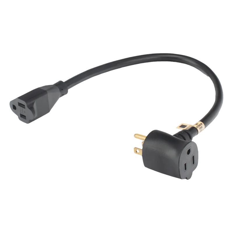Extensión Eléctrica para Uso Rudo para Uso en "T" / Conexión NEMA 5-15 / 30 cm / 1800 W EPCOM POWERLINE EXT30CM14AWG