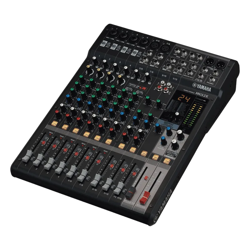 Mezcladora de Audio | 12 Canales | 6 Entradas de Micrófono/línea | 2 Entradas Estéreo | Efectos Integrados | Alimentación Phantom | MG12X YAMAHA MG12XCV
