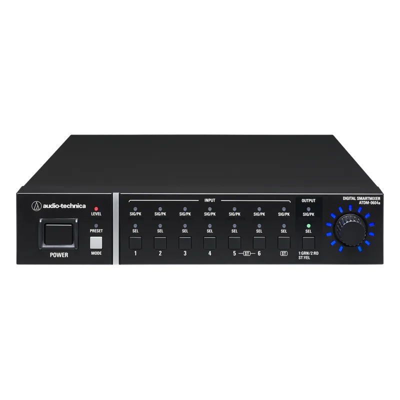 MEZCLADOR DIGITAL AUTOMÁTICO SMARTMIXER DE 6 CANALES CON CANCELACIÓN DE ECO. AUDIO-TECHNICA ATDM-0604A