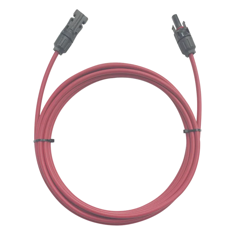 Cable Fotovoltaico / 1 metro / Color Rojo / Calibre 10 AWG / Terminal MC4-Macho y Hembra en ambos extremos EPCOM POWERLINE CFMC41MRED