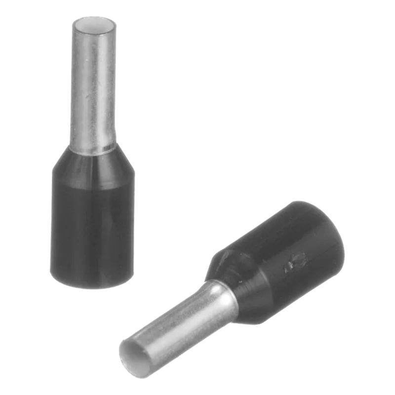 Ferrule Aislado Para Cables 16 AWG, PIN de 6 mm de Longitud, Mango Color Negro, Paquete de 500 Piezas. PANDUIT FSD78-6-D