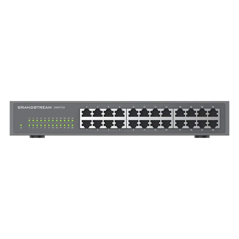 Switch Gigabit No Administrable / 24 Puertos 10/100/1000 MBPS GRANDSTREAM GWN7703