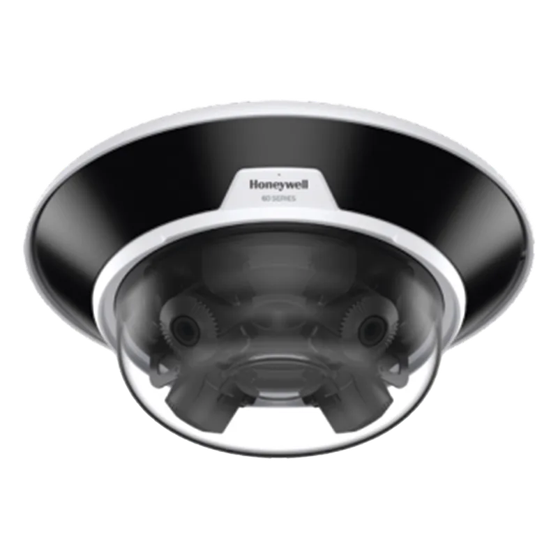 Cámara IP multisensor de 20 MP (4 lentes de 5 MP motorizados 3.7-7.7 mm) para exterior, IP66, IK10, con IR de 30 m HONEYWELL HC60WM20R1