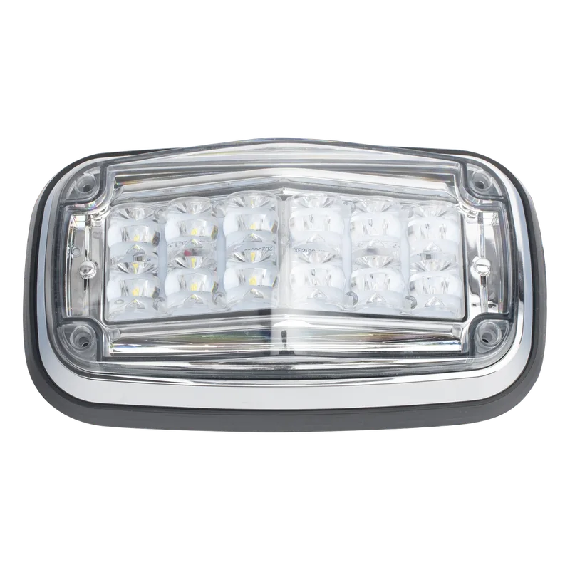 Luz de advertencia 8 X 4", Color Rojo / Claro, IP67, SAE, Ideal para Ambulancias EPCOM INDUSTRIAL SIGNALING XT1885RW