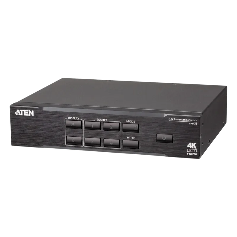 4 x 2 True 4K Presentation Matrix Switch ATEN VP1420