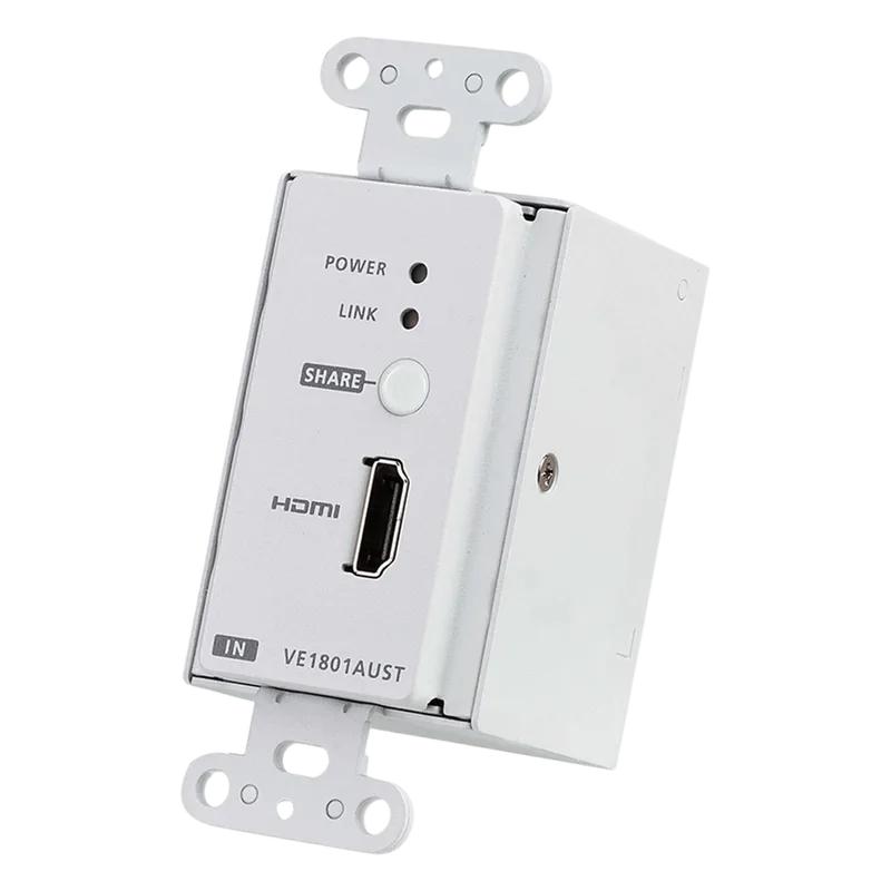 Transmisor HDMI | 4K a 40 metros | HDBaseT-Lite con placa de pared estadounidense/PoH ATEN VE1801AUST