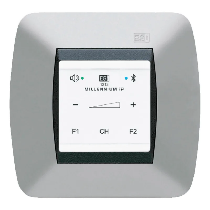 Mando Bluetooth IP | Control Táctil | Compatible Sistema Millennium | Alimentación PoE | Color Blanco | EGI AUDIO SOLUTIONS 1212