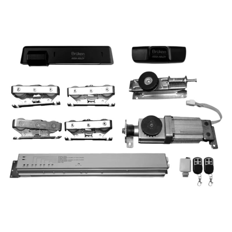 Sistema para automatización de puerta deslizable, Para puerta de hasta 150 KG, Color negro ASSA ABLOY MX67222