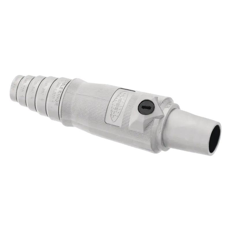 Conector Hembra Unipolar de 400 A 600 V CA/CC / Grado Industrial / Tornillos de fijación dobles/ Color Blanco. HUBBELL HUB-HBL-400-FW