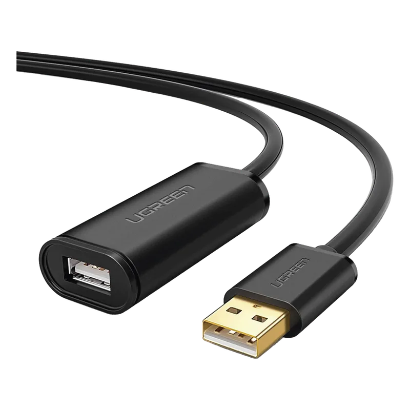 Cable de Extensión Activo USB 2.0 / 30 Metros / Macho-Hembra / Booster individual FE1.1S incorporado / Velocidad de hasta 480 Mbps / Ideal para impresoras, consolas , Webcam, etc. UGREEN 10326