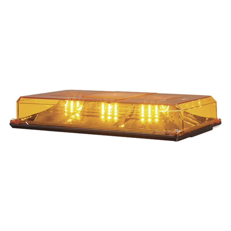 Mini barra de luces, 24 LED, 10 pulgadas, Highlighter LED, Ambar, Domo Ambar, Montaje Permanente, Ideal para Seguridad Privada FEDERAL SIGNAL HL10PA