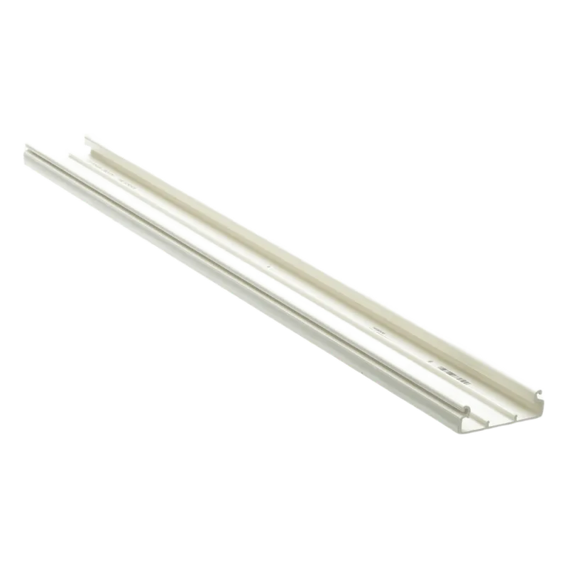 Base para canaleta T-45, de PVC rígido, con orificios perforados para montaje, 60.3 x 18.5 x 3000 mm, Color Blanco Mate PANDUIT T45BIW10