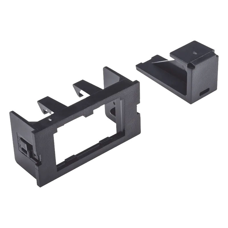 Adaptador de 2 Módulos Mini-Com, Para Marcos Interlink, Color Negro, 1 Pieza PANDUIT CHI2MBL-X