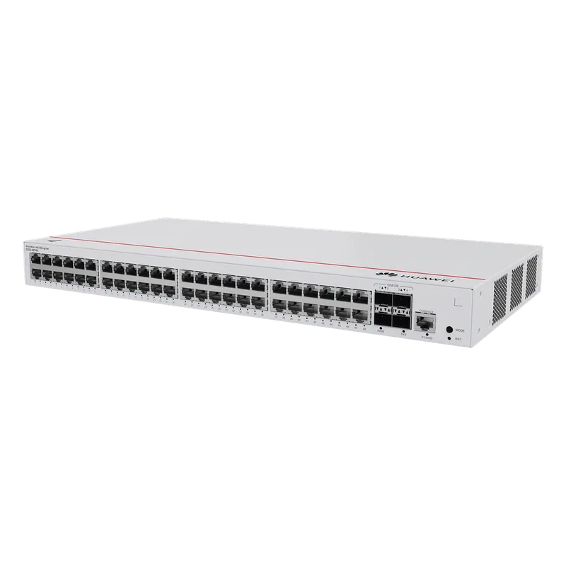 Switch de Acceso Gigabit Administrable Capa 2 / 48 puertos 10/100/1000 Mbps / 4 Puertos 1GE SFP Uplink / ERPS / IMGP Snooping / DHCP Snooping / Administración Nube Gratis HUAWEI S220-48T4S