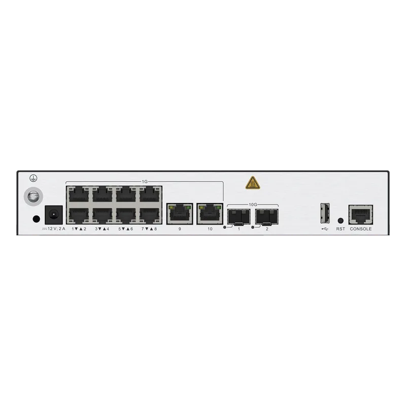 Controladora de Puntos de Acceso / 10 puertos 10/100/1000 Mbps / 2 puertos 10GE SFP+ / Hotspot 2.0 / Roaming Capa 2 y 3 / Rendimiento 10 Gbps / Soporta 128 APs / Hasta 1024 Clientes HUAWEI AC650-128AP