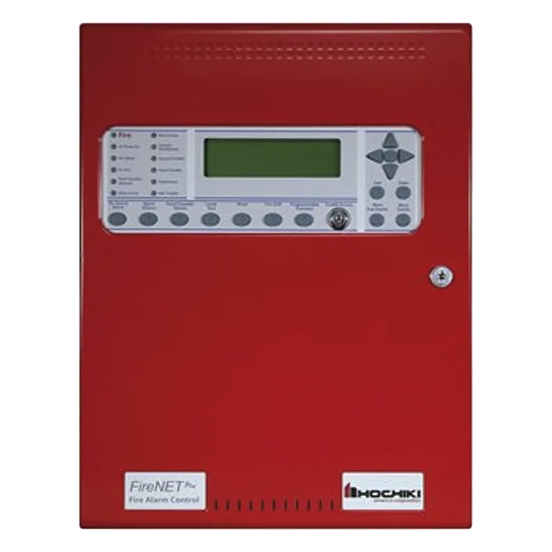 Panel De Detección De Incendio, Direccionable, 1 Lazo SLC, 127 puntos/bases sonoras por lazo, En Ingles, No Dialer, No Tarjeta Red, Expandible a 2 Lazos SLC, Color Rojo, Estandar, 120V, Serie FireNET Plus® (0100-16340) HOCHIKI FNP-1127US0ERS-120