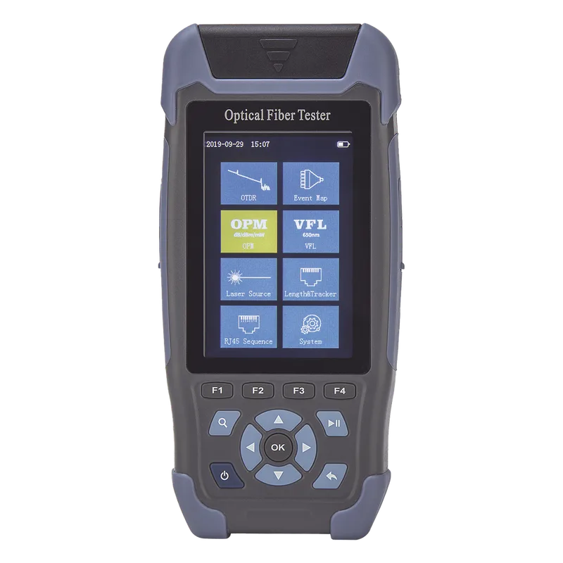 Mini OTDR para Fibra Óptica Monomodo / Longitud de Onda 1310nm y 1550nm / Función VFL 10mW / Función OPM / Mapeo de Cables de Red RJ45 / Recargable / Distancia de Prueba hasta 64 Kilómetros (39.77 Millas) LINKEDPRO BY EPCOM LP-M-OTDR