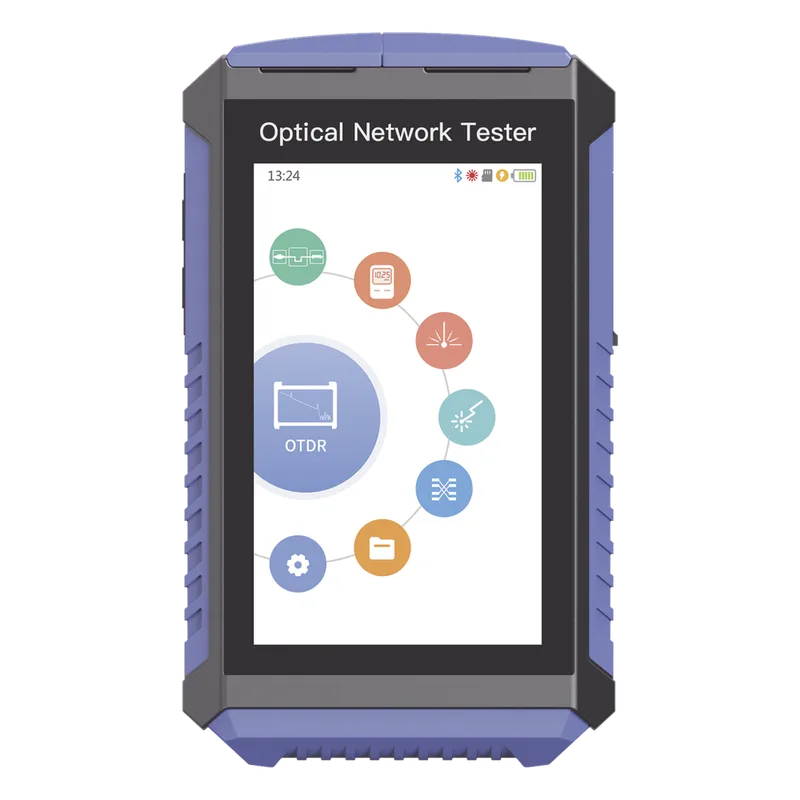Mini OTDR Touch para Pruebas en Enlaces Fibra Óptica Activos (Prueba de Fibra Viva) / Longitud de Onda en 1625nm / Integra Función OPM / Integra Función VFL 5mW / Mapeo de Cables RJ45 / Recargable / Distancia de Prueba hasta 100 Kilómetros (328084 pie LINKEDPRO BY EPCOM LP-M-OTDR-LF