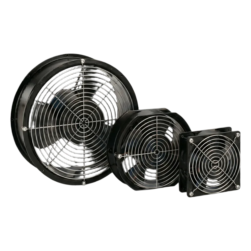 Ventilador Axial Compacto, de 4 Pulgadas, 100 CFM, 115 Vca, De Acero, Color Negro HOFFMAN A4AXFNPG