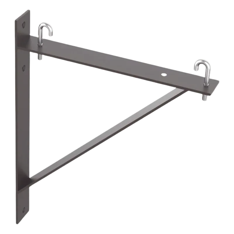 Kit de Soporte Triangular a Pared, Para Escalerillas de 12 y 6 in de Ancho, de Acero, Color Negro HOFFMAN LTSB12BLK