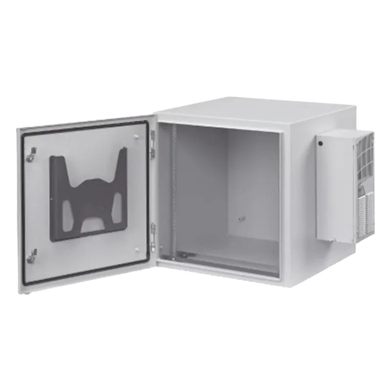 Gabinete Industrial ProTek de 19 UR de 922 x 600 x 614 mm Puerta Sólida Con Aire Acondicionado de 800 BTU / Protección NEMA Tipo 4/12; IP66, Fabricado en Acero Color Gris Claro HOFFMAN PTRS362424G4A
