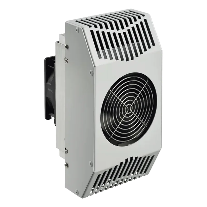 Refrigerador Termoeléctrico / 24V DC / 52W (178 BTU/h) / Interiores y exteriores / Efecto Peltier / Enfriamiento y Calentamiento / Acero Gris RAL 7035 / Montaje Vertical-Horizontal / -40°C a 55°C (-40°F a 131°F) HOFFMAN TE090624010