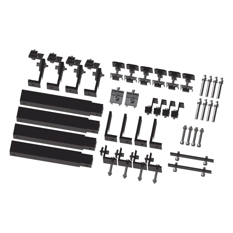 Caja de accesorios de aluminio negro anodizado para montaje VEKTOR8BLK , arreglo 1X4 para techo EPCOM POWERLINE EPL-AMO011X4-STBLK