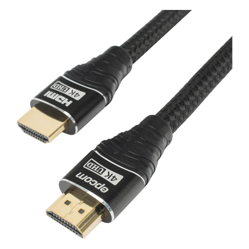 Cable HDMI de 5 Metros (16.40 Pies) | Alta Definición | Longitud | Versión 2.0 | Alta Velocidad 18Gbps | 4K@60Hz | Conectores Chapados en Oro | Tipo Redondo EPCOM PROAUDIO EP-RH-4K-5M