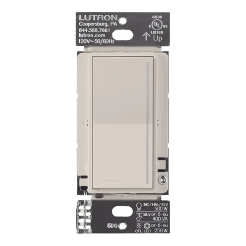 Atenuador de pared táctil RadioRA 3 Sunnata PRO, requiere neutro, hasta 250 W LED/CFL, compatible con 3 vías, taupe LUTRON ELECTRONICS RRSTPRONTP