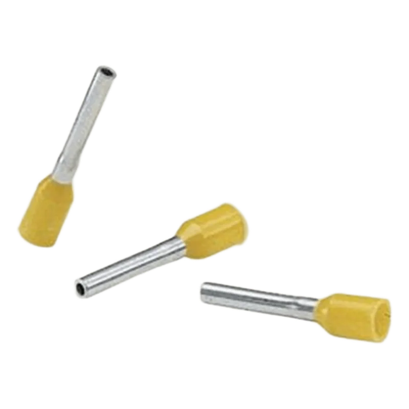 Ferrule Aislado Para Cables 4 AWG, PIN de 16 mm de Longitud, Mango Color Amarillo, Paquete de 50pz PANDUIT FSD85-16-L
