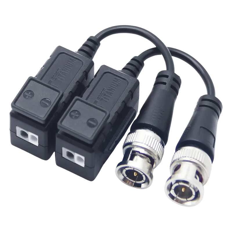 Kit de Transceptores (Baluns) con Terminal PUSH SUPERIOR, PROTECCION DE SOBRECARGA INTEGRADO, Resolución 4K , Cable flexible COAXIAL Blindado / COAXITRON / AUDIO POR COAXITRON / Conector 100% COBRE / Calidad PREMIUM EPCOM TITANIUM TT101FPTURBOP