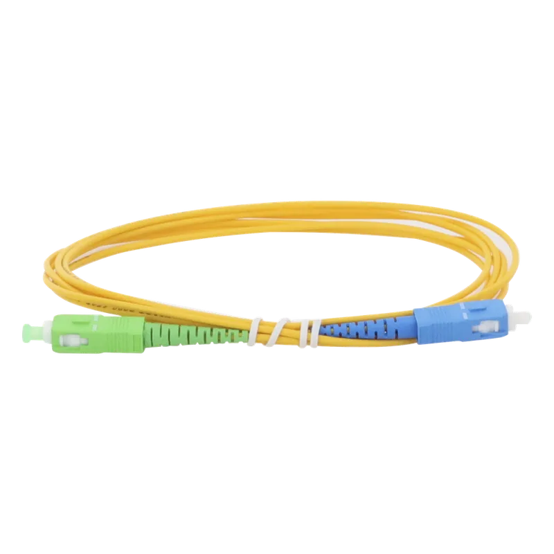 Jumper de Fibra Óptica Monomodo SC/APC-SC/UPC Simplex de 2 Metros (6.56 Pies), 2mm LINKEDPRO BY EPCOM LPSM2SCASCUS2