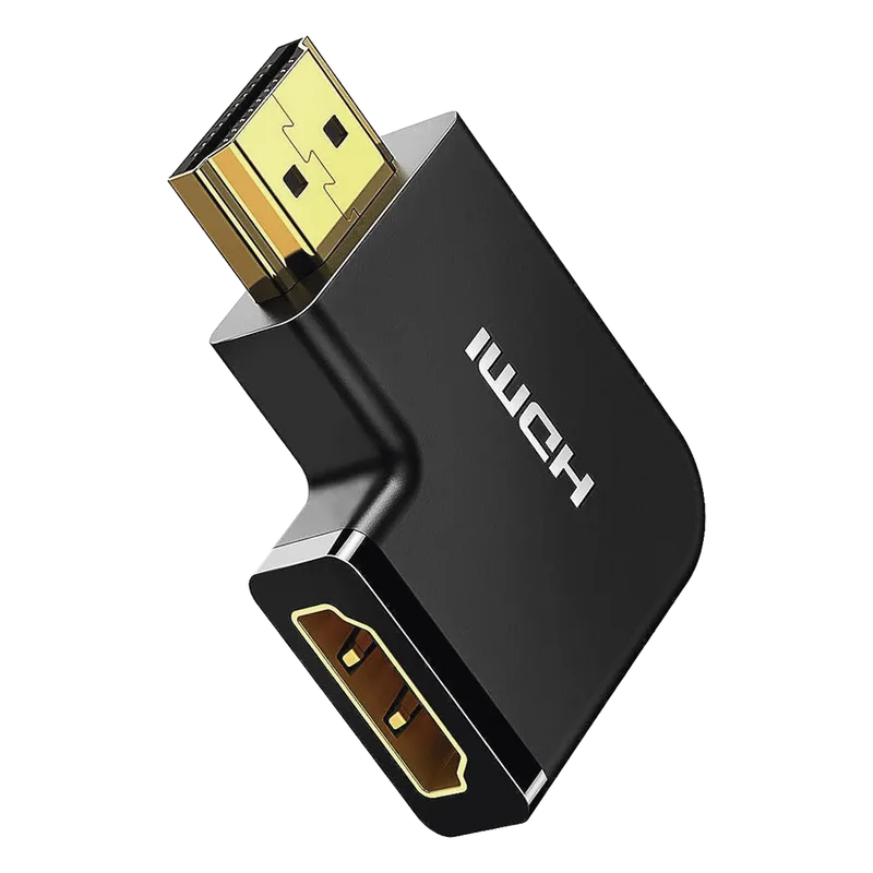 Adaptador HDMI Tipo L Macho a Hembra / Hacia Abajo / HDMI 2.0 4K@60Hz / Proporciona Flexibilidad Sin Doblar los Cables HDMI UGREEN 20112