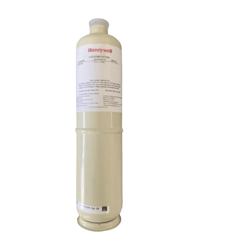 Cilindro de gas patrón de butano en aire para calibración de detectores de gases combustibles de las series XNX, XCD y S3K HONEYWELL ANALYTICS 571785