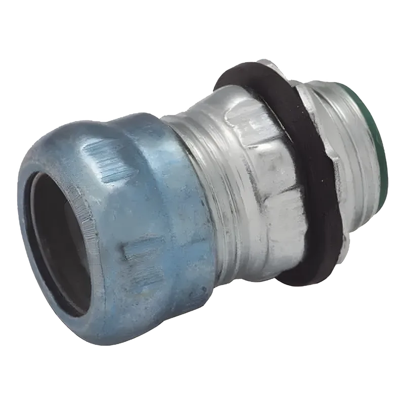 Conector de Compresión Impermeable aislado de Acero Galvanizado para Pared Delgada de 3/4" . HUBBELL HUB-2913RT