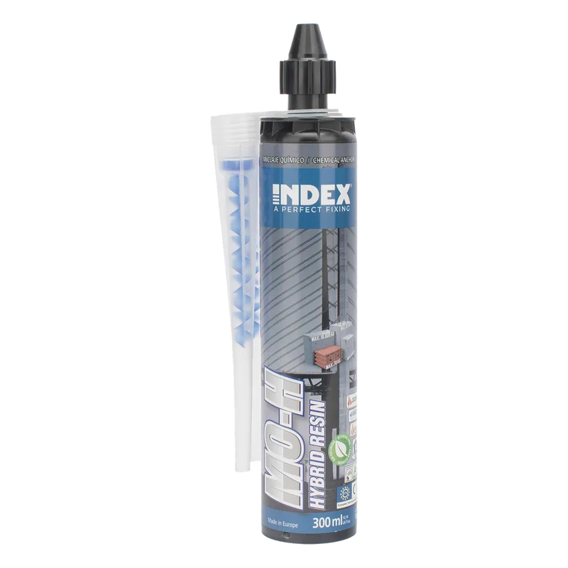 Resina Epoxy Vinylester sin Estireno para Altas Cargas en Concreto y Ladrillo / Curado Rápido / Para Cargas Sísmicas Categoría C1 / Contenido 300 ml. INDEX MOH300