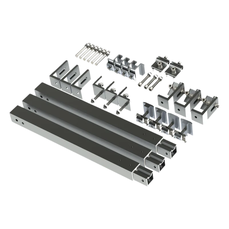 Caja de accesorios de aluminio anodizado para montaje VEKTOR8R3M , arreglo 1X4 para techo EPCOM POWERLINE EPLAMO011X3ST