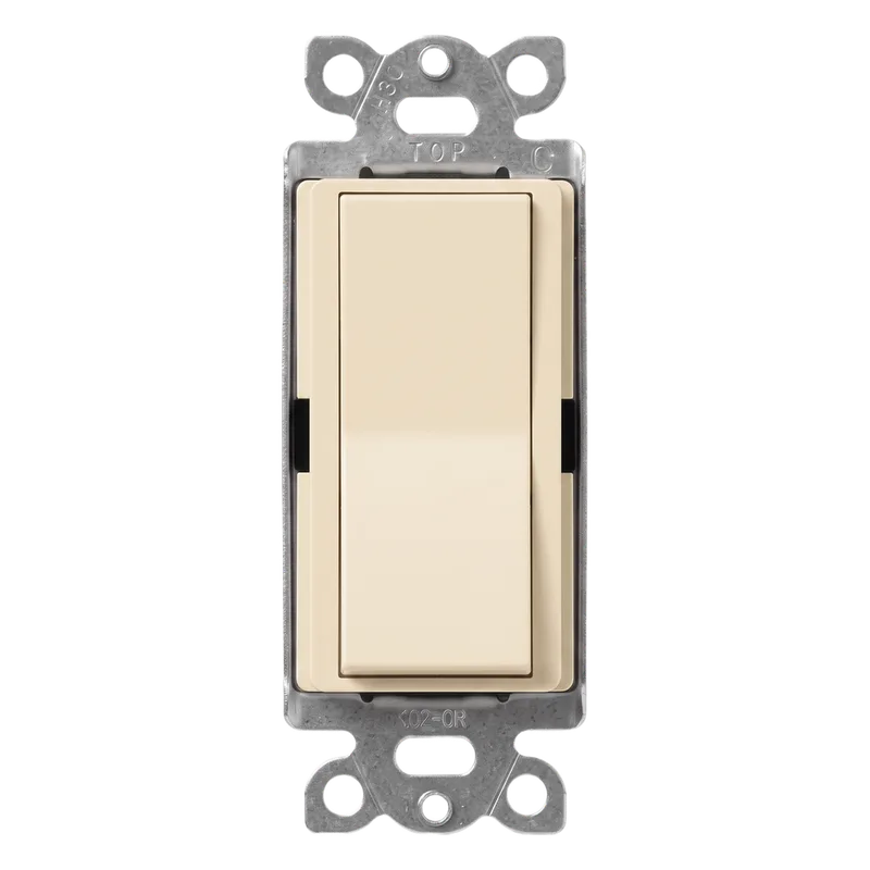 Interruptor unipolar de paleta 15 A, 120-277 V, para iluminación y motores, línea Diva LUTRON ELECTRONICS SC1PSBIL
